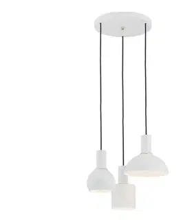 Svietidlá Argon 1468 - Luster na lanku SINES 3xE27/15W/230V biela 1468