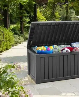 Záhradné úložné boxy Záhradný úložný box ROCKWOOD 570L Keter