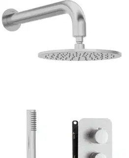 Kúpeľňové batérie DEANTE DEANTE - Silia Concealed BOX, batéria Podomietkový sprchový set, s batériou BOX - so sprchovou hlavicou BXYYFQSM