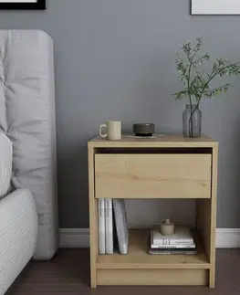 Nočné stolíky Nočný stolík Sheridan - Oak