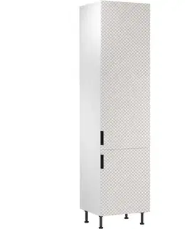 Nábytok do kuchyne a jedálne Korpus Luxeo K04-D60T-AX biely
