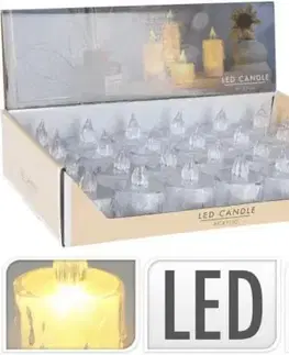 Vianočné dekorácie Kinekus Sviečka čajová LED, 3,6x5cm, baterky