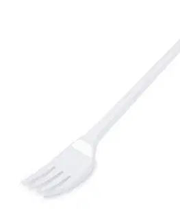 Príbory Kinekus Vidlička (PP) na viacnásobné použitie biela 18,5cm, 50ks