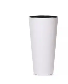 Kvetináče a truhlíky NABBI DTUS300 plastový kvetináč 30 cm biela