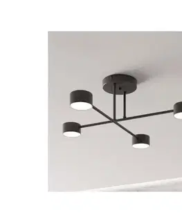Svietidlá EMIBIG Prisadený luster HALO 4xGX53/10W/230V čierna 1355/4