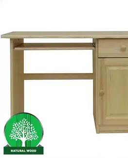 Písacie stoly Písací stôl  B-115 SD borovica