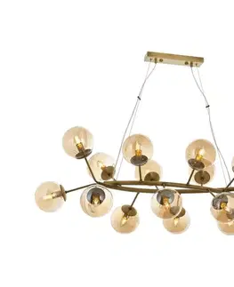 Svietidlá  Luster na lanku VARANA 16xE14/40W/230V bronzový 301AUR1182