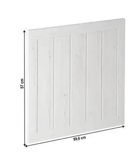 Kuchynské dolné skrinky KONDELA Provance dvierka na umývačku 59,6x71,3 cm sosna Andersen
