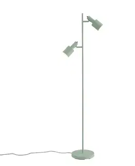 Stojace lampy Moderná stojaca lampa zelená 2-svetlá - Stijn