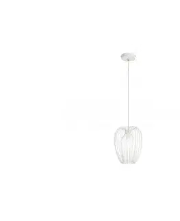 Svietidlá Fabas Luce 3677-45-102 - Luster na lanku CAMP 1xE27/40W/230V biela 3677-45-102