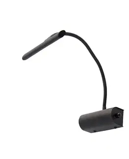 Nástenné osvetlenie Dizajnová nástenná lampa čierna 18,5 cm vrátane LED so stmievačom - Tableau