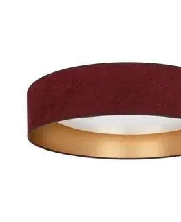 Svietidlá BRILAGI-LED stmievateľné veľké SMD stropné svietidlo 24W/230V 3000-6000K priemer 45 cm vínová/zlatá WT+DO 8590828056133