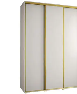 Šatníkové skrine Skriňa 45 Canaris 1 180 biela/gold