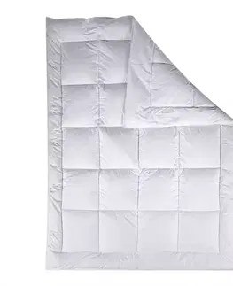 Bytový textil Páperová perina 155x200 cm biela
