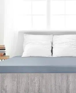 Plachty 4Home jersey prestieradlo Mako sivá, 180 x 200 cm