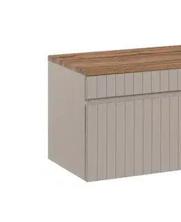Nábytok ArtCom Kúpeľňová skrinka s doskou ICONIC Cashmere D100/1 | 100 cm
