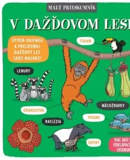 Leporelá, krabičky, puzzle knihy Malý prieskumník – V dažďovom lese - Kolektív autorov