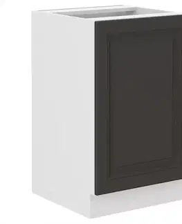 Kuchynské skrinky stojace Kuchynská skrinka STILO grafit mat/biely 50zl 1f bb