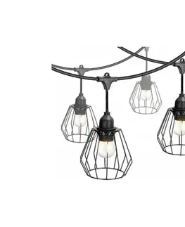 Záhradné lampy  Vonkajší dekoratívny svetelný reťazec CRETE 20xE27/230V 25 m IP44 005128