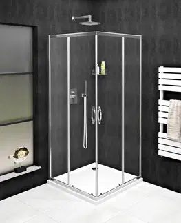 Sprchové dvere GELCO - SIGMA SIMPLY štvorcová sprchová zástena 1200x1200 rohový vstup, číre sklo GS2112-01