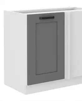 Kuchynské skrinky stojace Kuchynská skrinka Luna dustgrey/biela 105 ND 1F BB