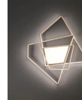 Svietidlá Ondaluce - LED stmievateľné stropné svietidlo GALAXY LED/90W/230V 71x84 cm zlaté PL.GALAXY/GRORO300