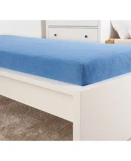 Prestieradlá Prestieradlo Froté IDEAL 90x200 svetlo modré
