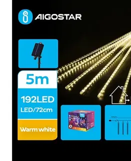 LED osvetlenie  B.V.  - LED Solárna vianočná reťaz 192xLED/8m IP65 teplá biela B10201OM8