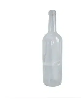 Shakery Kinekus Fľaša na alkohol / víno sklo  750 ml, 8 ks / balenie, číra