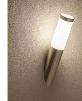 Svietidlá BRILAGI - LED vonkajšie nástenné svietidlo ELIA 1xE27/7W/230V 4000K IP44 chróm BG5743+BG0216