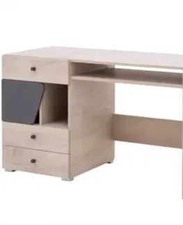 Sektorový nábytok Písací stôl Delta 125 DL9 dub/antracit