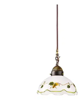 Svietidlá Kolarz 731.30.110 - Závesný luster NONNA na lanku 1xE27/75W/230V pr. 20 cm víno 731.30.110
