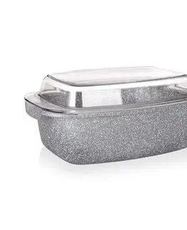 Formy na pečenie Banquet Pekáč s nepriľnavým povrchom Granite 32,5x21x11cm 5,7 l pokrievka
