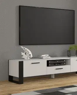 TV stolíky ArtBm TV stolík NUKA 200 | biely