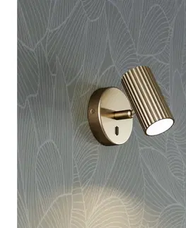 Svietidlá Eglo 902033 - Nástenné bodové svietidlo PORTILLO 1xGU10/5W/230V zlaté 902033