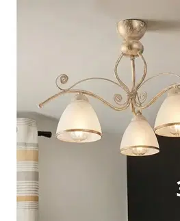 Svietidlá BRILAGI - LED prisadený luster ANTICO 3xE27/60W/230V biela patina 8590828036852