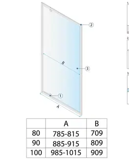 Sprchovacie kúty REA - Sprchové dvere Primo Swing 90 Chrome REA-K5056