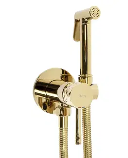 Kúpeľňové batérie REA - Podomietková bidetová batéria LUNGO LOOP Diamond Gold REA-B8997