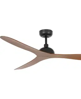 Ventilátory FARO Barcelona FARO 33447WT - Stropný látor GOTLAND L hnedá/čierna pr. 132 cm WT + DO 33447T