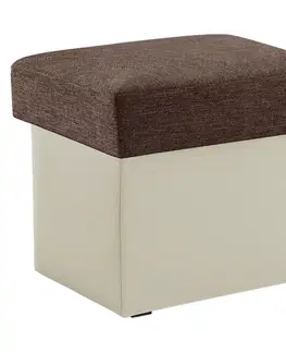 Taburetky NABBI T2 taburetka hnedá / béžová
