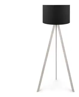 Lampy  Stojacia lampa AYD 1xE27/60W/230V čierna/béžová 780SGN2422