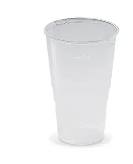 Poháre Kinekus Pohár priehľadný, plastový, 0,5l, priemer 95mm, 50ks