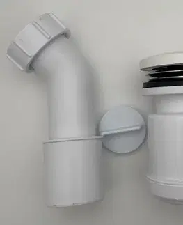 Doplnky do kúpeľne POLYSAN - Sifón, priemer otvoru 50 DN50, zátka z liateho mramoru, biela 303700000266