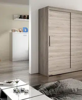 Šatníkové skrine VESNA I šatníková skriňa dub truflový