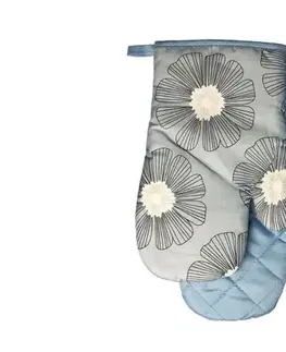 Chňapky MAKRO - Chňapka s magnetom Flower II 2ks šedý kvet