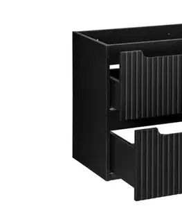 Kúpeľňový nábytok COMAD - Skrinka pod umývadlo 60cm 2 zásuvky NOVA BLACK 5907611663745