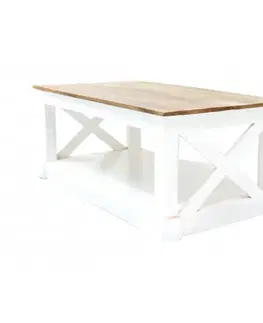 Konferenčné stolíky Konferenčný stolík Retro 110x45x60 indický masív mango