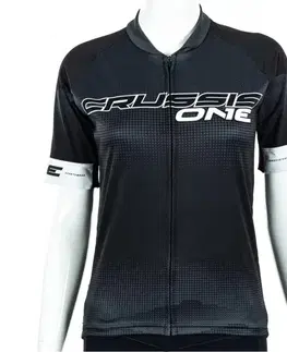 Cyklistické dresy Cyklistický dres Crussis ONE CSW-059 čierna/biela - S