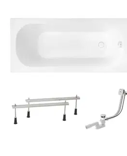 Vane Obdĺžniková vaňa SAT Mika 160x70 cm akrylát ľavá aj pravá SATMIKA1600APN SATMIKA1600APN