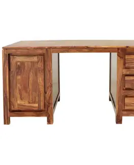 Písacie a pracovné stoly Písací stôl Gani 160x76x80 z indického masívu palisander